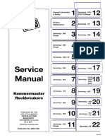 Service Manual: Hammermaster Rockbreakers