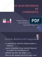 Three Main Divisions OF Composites: Particle-Reinforced Composite Fiber-Reinforced Composite Structural Composite