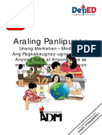 AP 3 - Q1 - Mod5 - Pagkakaugnay-Ugnay NG Mga Anyong Lupa at Anyong Tubig Sa Sariling Rehiyon