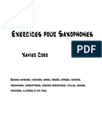 Exercices Pour Saxophones - Xavier Covo