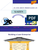 Kaizen: Welcome All To Our Group Presentation On