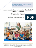 Preparation Manual: Texas Examinations of Educator Standards™ (Texes™) Program