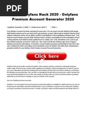 Onlyfans password generator