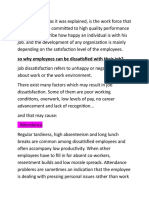 So Why Employees Can Be Dissatisfied With Their Job?