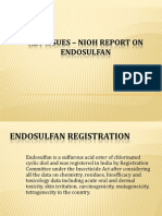 NIOH Report On Endosulfan - Key Issues