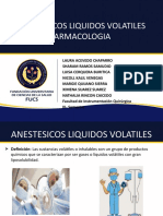 Farmacologia - Anestesicos Volatiles