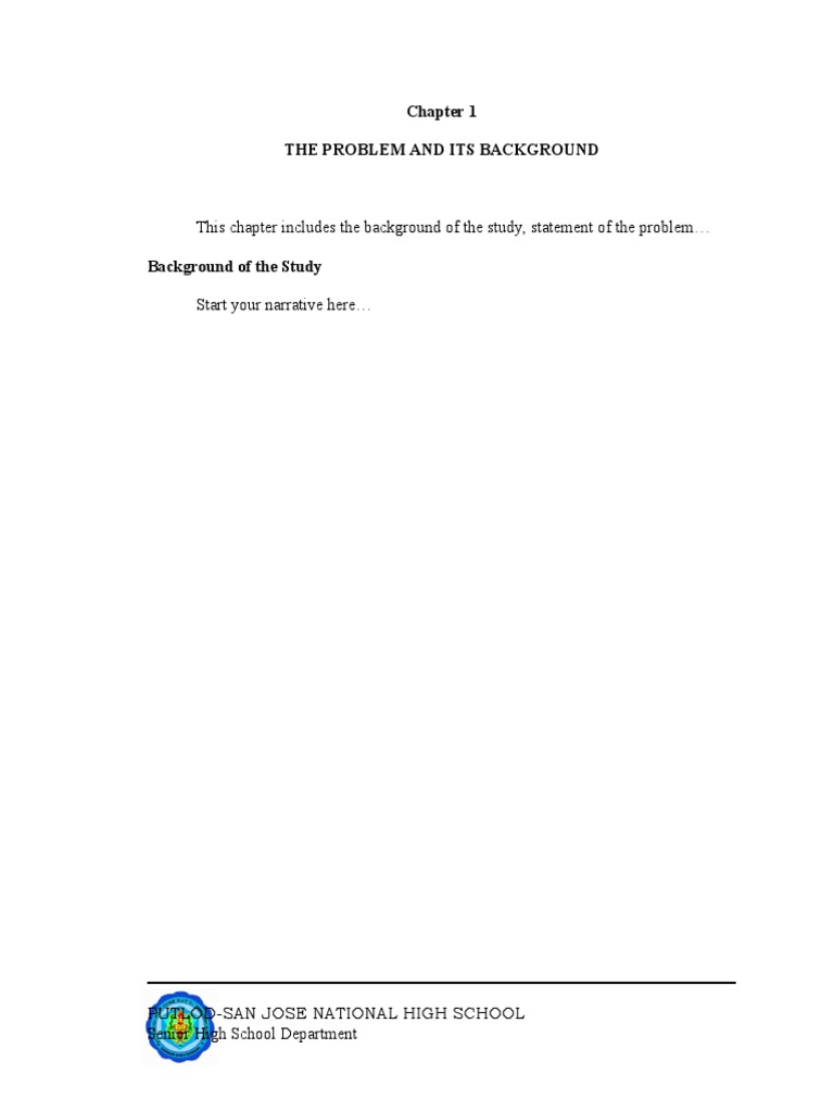 Manual On Research Writing 3is Sample Format Per Chapter | PDF ...