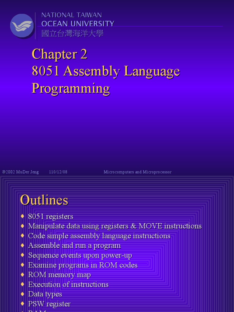 8051 Assembly Language Programming | Download Free PDF | Assembly ...