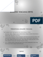 Analisis Wacana Kritis