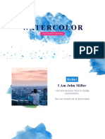 Watercolor Free Powerpoint Template