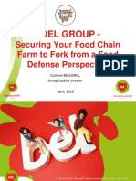 Bel Group - : Securing Your Food Chain Farm To Fork From A Food Defense Perspective