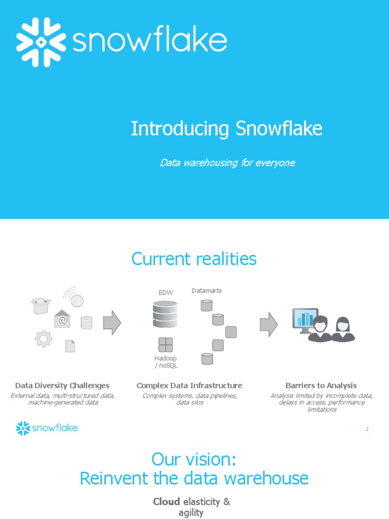 Snowflake Elastic Data Warehouse Overview | PDF | Cloud Computing ...