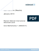 January 2014 (IAL) MS - C1 Edexcel