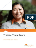 Trainee Train Guard: Information Pack