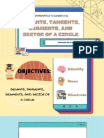 Secants, Tangents, Segments, and Sector of A Circle