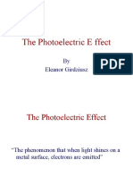 The Photoelectric E Ffect: by Eleanor Girdziusz