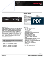 HX426C16FB/16 HX426C16FB/16: Memory Module Specifications