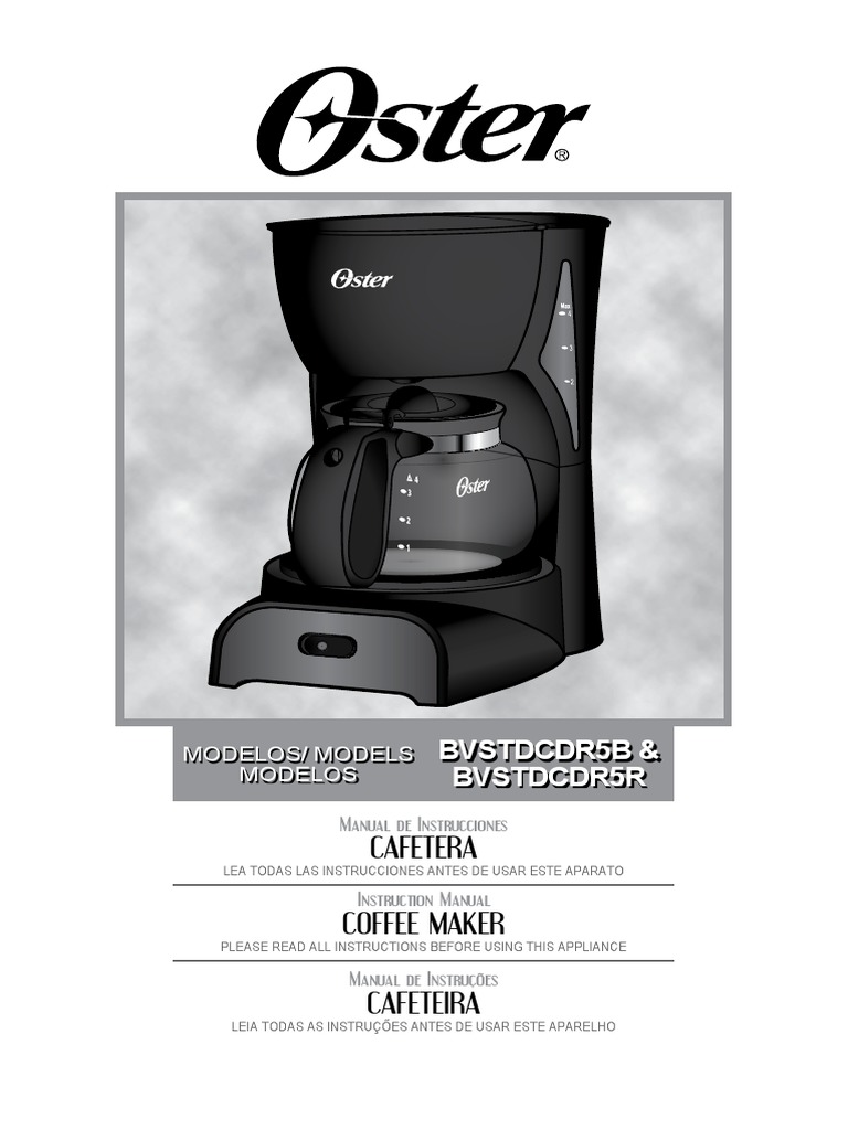 BVSTDCDR5BR Oster Coffee Makers IB Revised Final 09.12.16