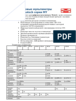 Цифровые мультиметры Mastech серии MY