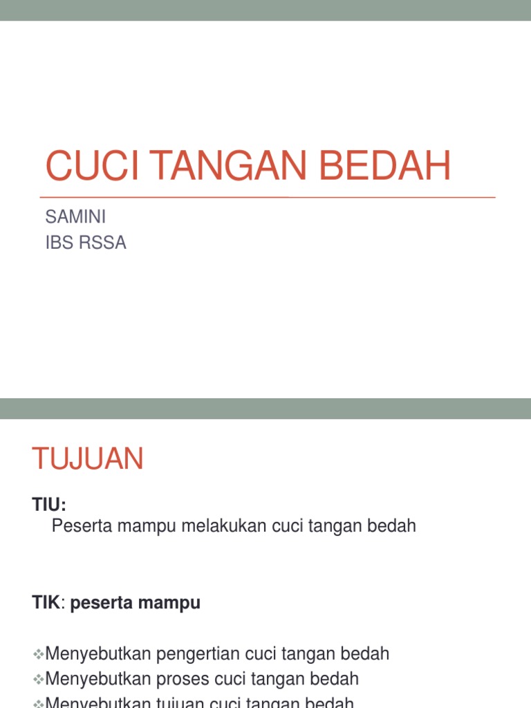Cuci Tangan Bedah Pdf