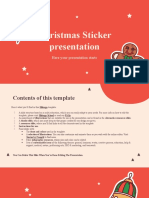 Christmas Sticker Presentation: Here Your Presentation Starts