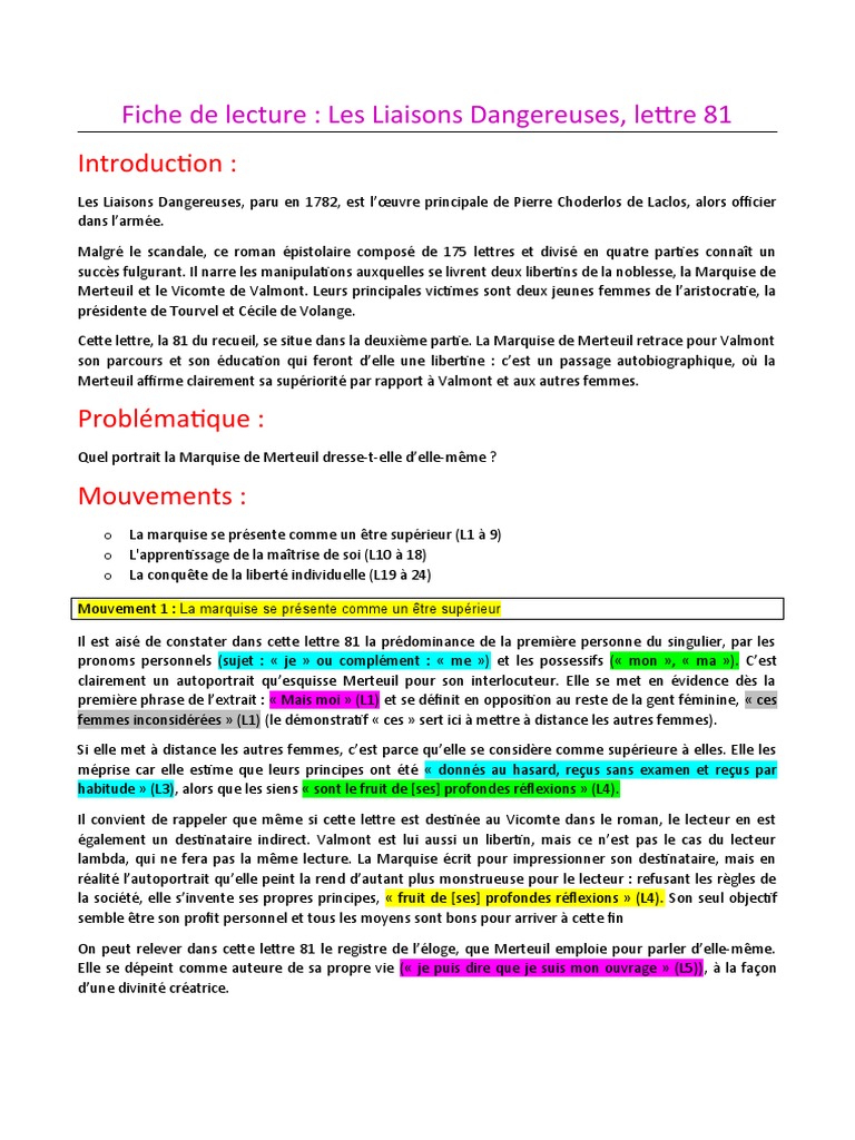 81 lettres 4eme.partie les.liason dangereuses
