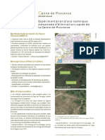 Expérimentation D'une Technique Mécanisée D'élimination Rapide de La Canne de Provence