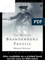 Margaret Shennan - The Rise of Brandenburg-Prussia, 1618-1740 (Lancaster Pamphlets) - Routledge - Taylor & Francis E-Library (2004)