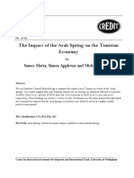 The Impact of The Arab Spring On The Tunisian Economy (Samer Et Al.) - To Be Used As Reference Only
