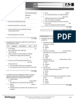 A2 UNIT 7 Test Standard