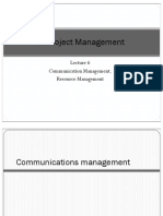 IT Project Management: Communication Management, Resource Management