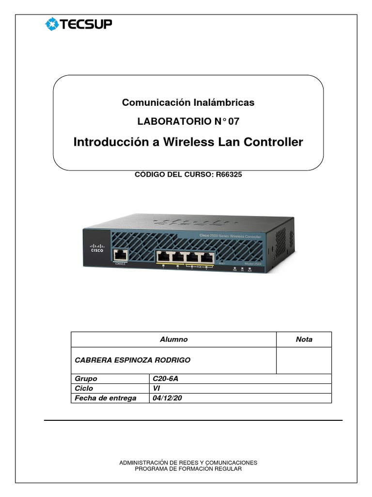 Introducción al WLC 3504 en Redes WLAN | PDF | Punto de acceso ...