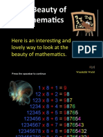 Here Is An Interesting and Lovely Way To Look at The Beauty of Mathematics