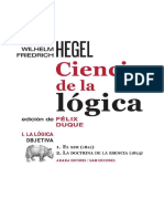 Hegel Ciencia de La Logica Vol 1