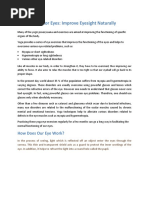 Bates Method Eye Exercises Guide | PDF