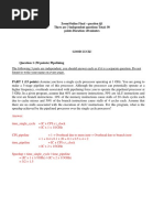 Question 1 (50 Points) Pipelining