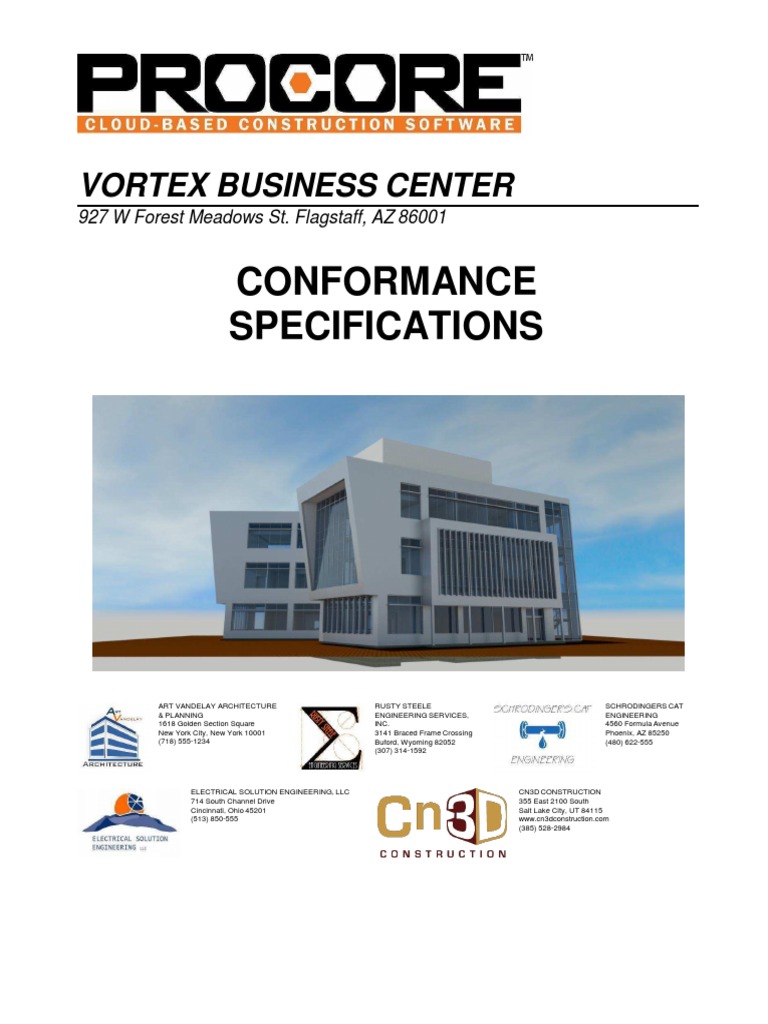 Vortex Business Center Construction Specifications | PDF ...
