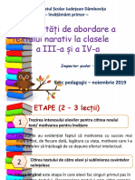 Modalitati de Abordare A Textului Narativ - Cls - III - IV