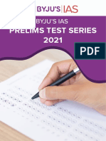 Prelims Test Series 2021: Byju'S Ias