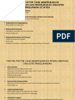 Faktor-Faktor Yang Mempengaruhi Pengelompokan Dan Penyelerakan Industri Perkilangan