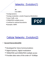 Cellular Networks: Evolution (1) : First Generation