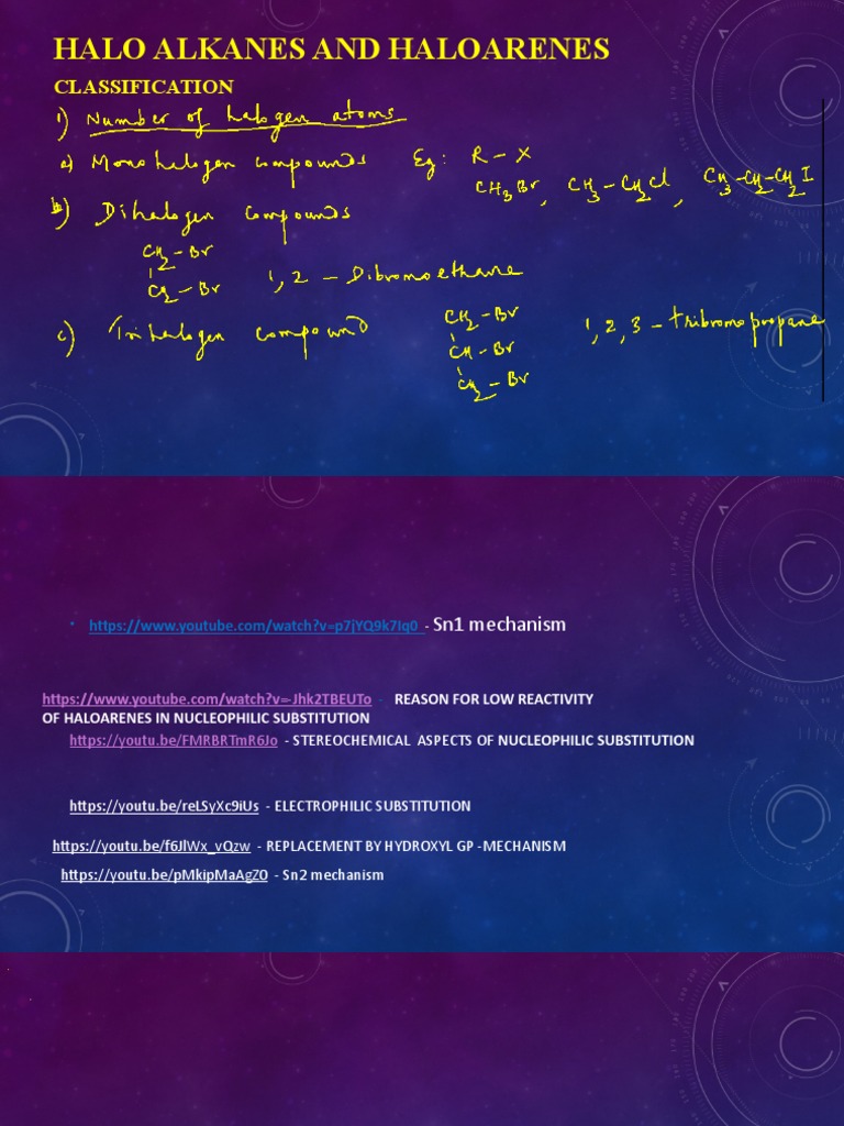 Halo Alkanes and Halo Arenes | PDF