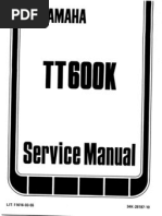 Yamaha TT600K Service Manual