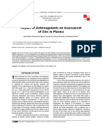 Impact of Anticoagulants On Assessment of Zinc in Plasma: Croat. Chem. Acta 2018, 91 (3), 317-321