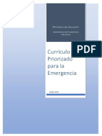 Currículo Priorizado Para La Emergencia 2020 2021 1