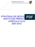 Strategia de dezvoltare a Inst. Pref. Jud. Cluj