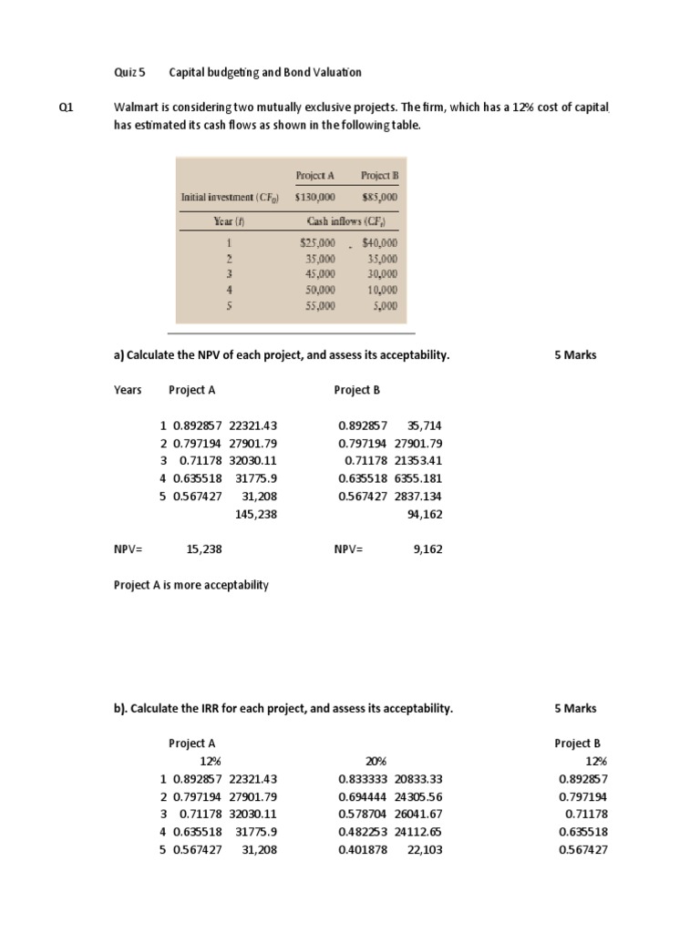 Saad Mahmood Ibf Quiz 5 Pdf Yield Finance Bonds Finance