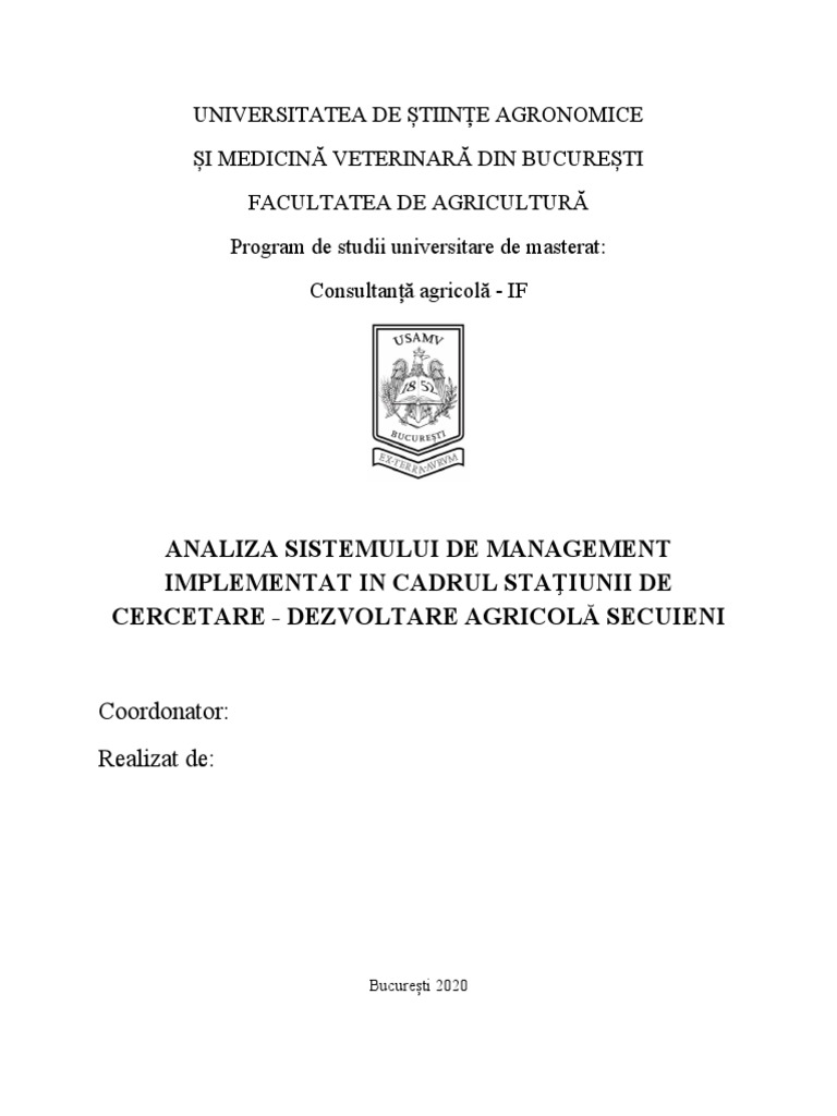 Managementul Fermei | PDF