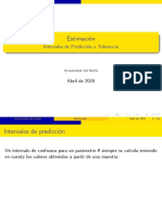 Intervalo Predición y Tolerancia