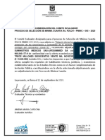 Contract No. FDLCH - PMINC - 005 - 2020